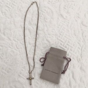 David Yurman Cable Collectibles X Cross Necklace